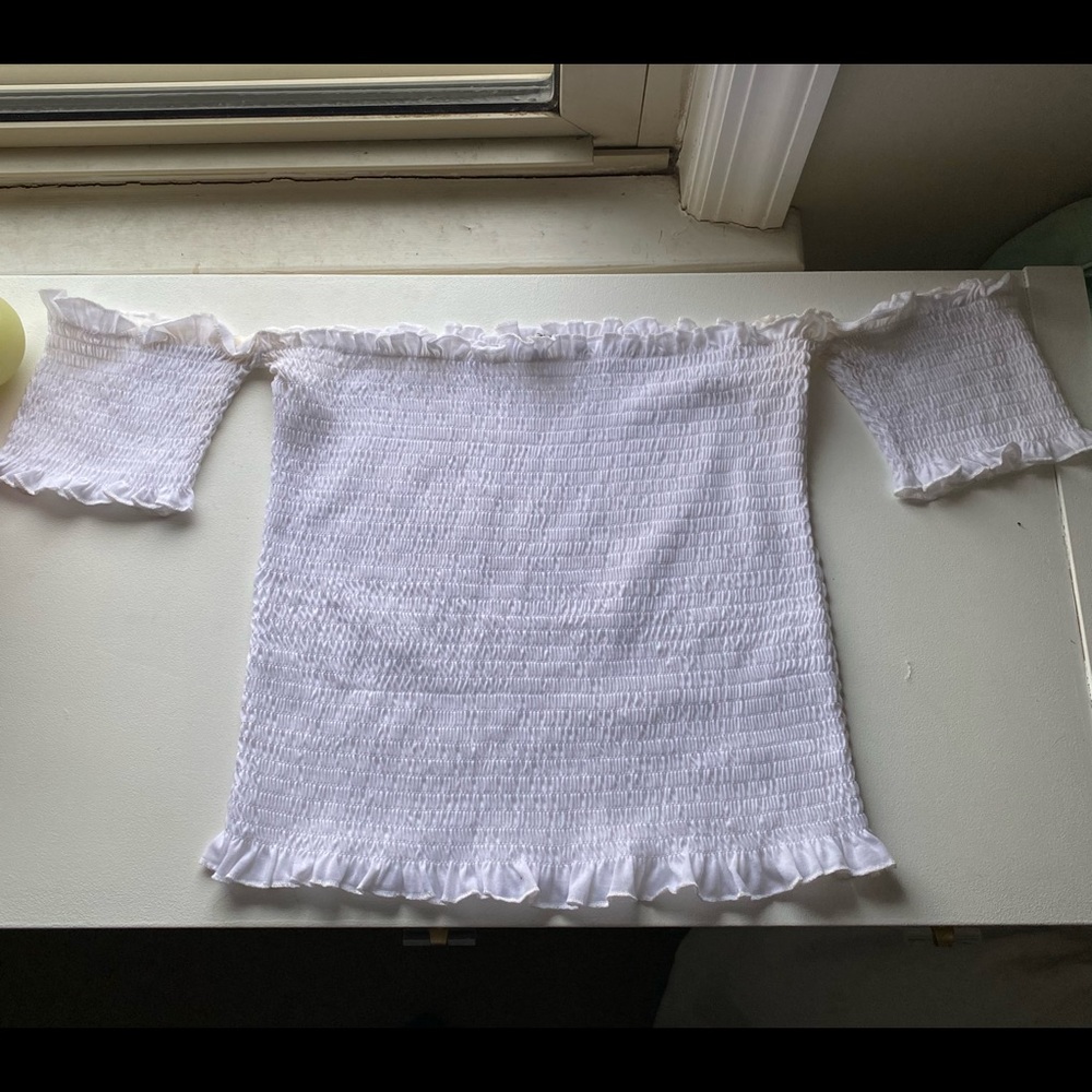 JcPenney off the shoulder crop top